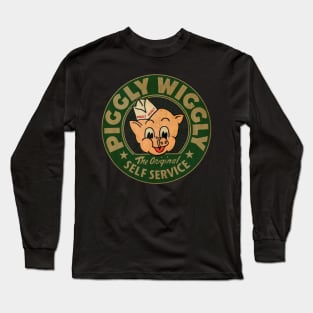 Vintage Green Piggly Wiggly Long Sleeve T-Shirt